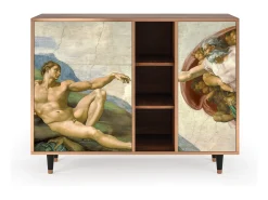 Aparador - 125x98x48 cm - BS2 - The Creation of Adam, Nogal