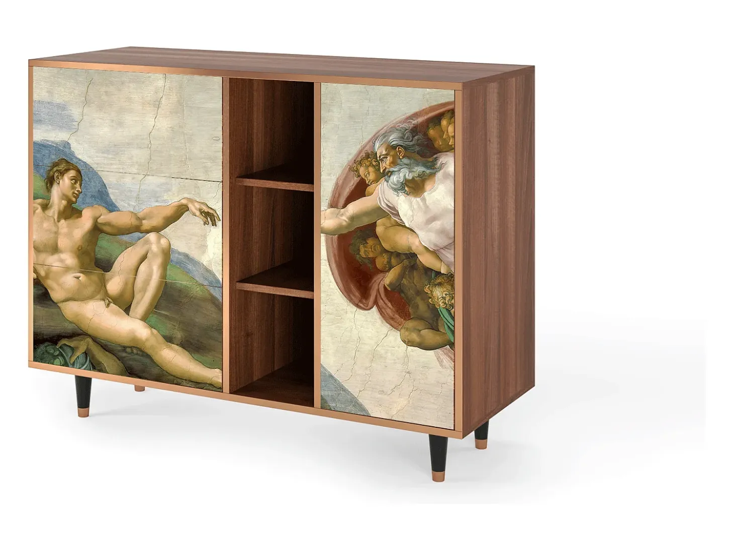 Aparador - 125x98x48 cm - BS2 - The Creation of Adam, Nogal
