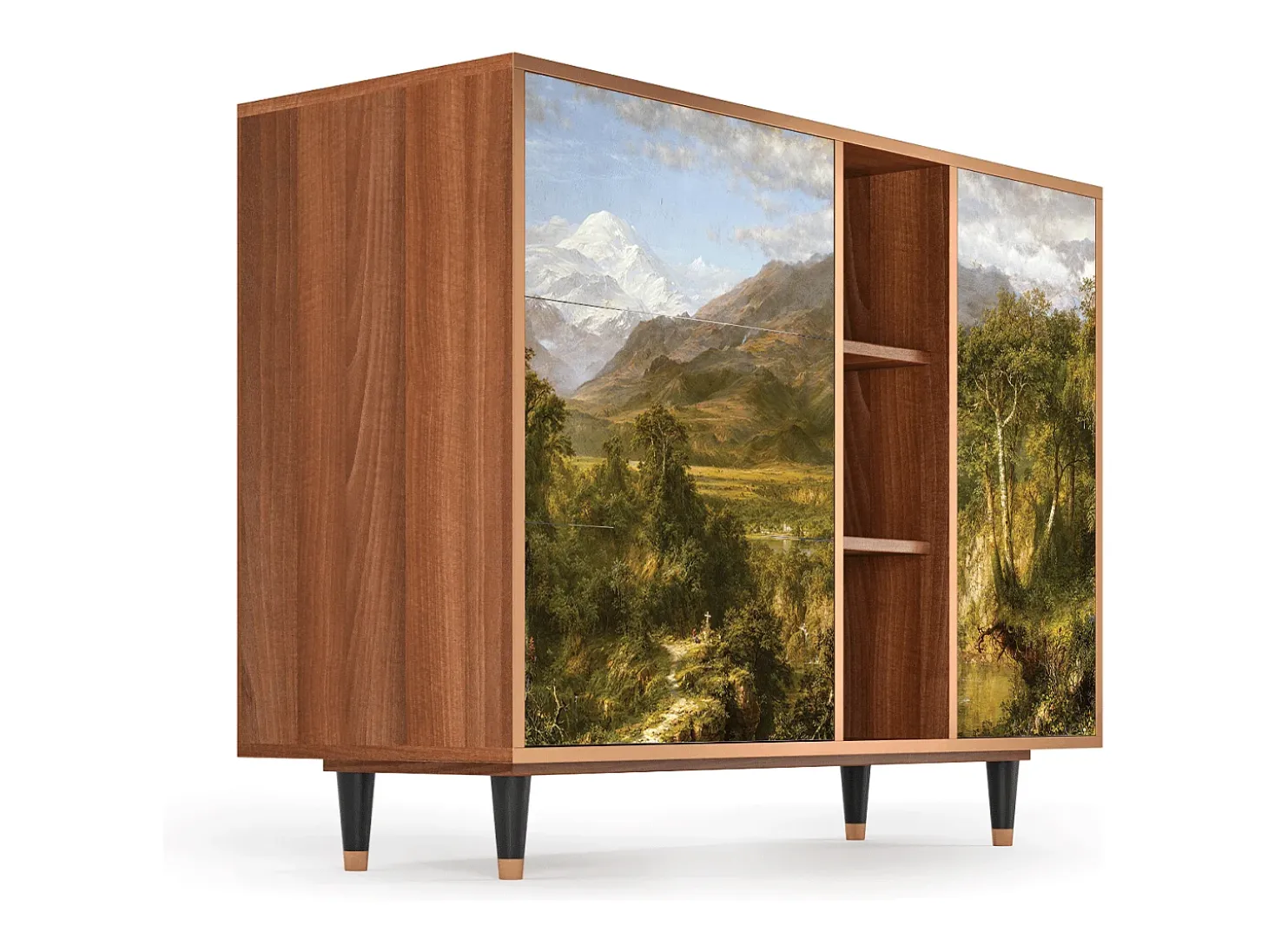 Aparador - 125x98x48 cm - BS2 - The Heart of the Andes , Nogal