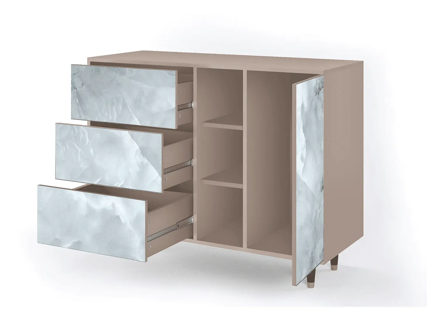 Aparador - 125x98x48 cm - BS2 - The Onyx, Latte