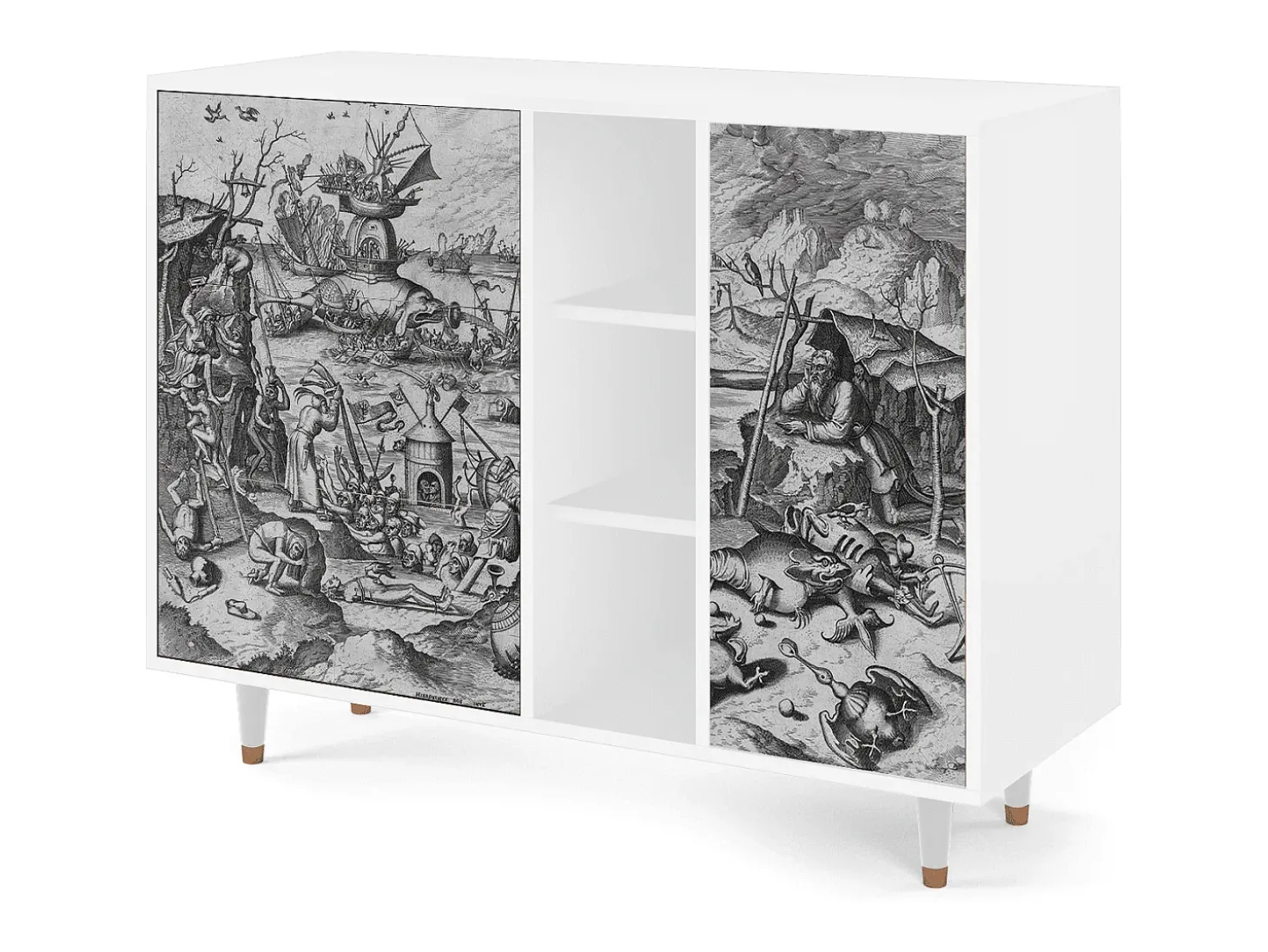 Aparador - 125x98x48 cm - BS2 - The Temptation, Blanco
