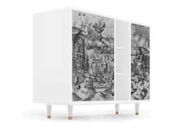 Aparador - 125x98x48 cm - BS2 - The Temptation, Blanco