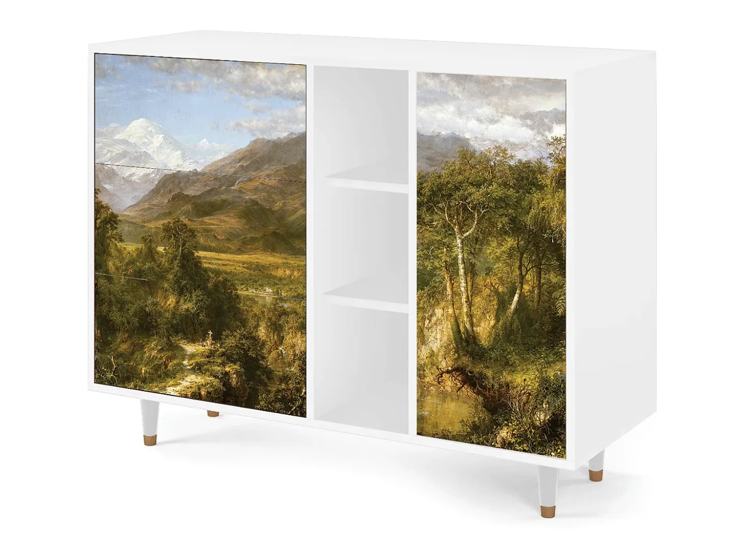 Aparador - 125x98x48 cm - BS2 - The Heart of the Andes , Blanco