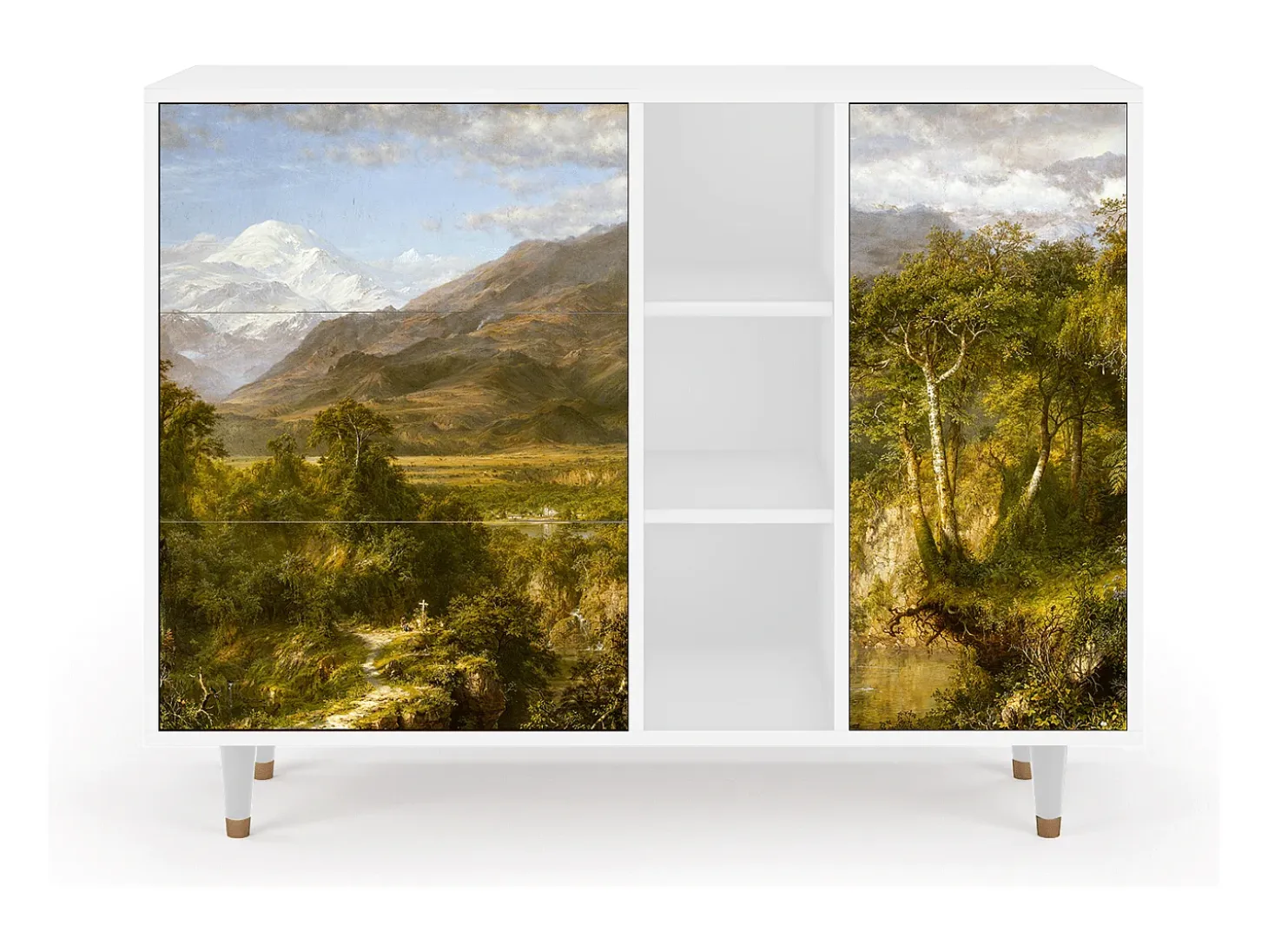 Aparador - 125x98x48 cm - BS2 - The Heart of the Andes , Blanco