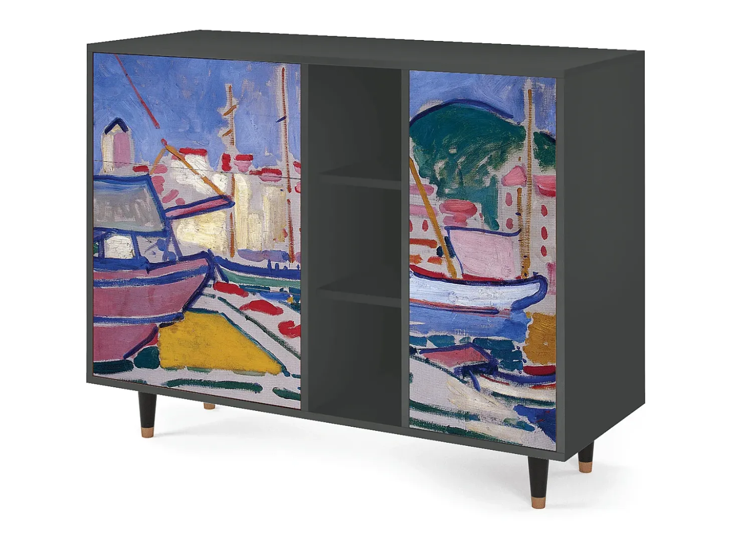 Aparador - 125x98x48 cm - BS2 - The Port of Collioure , Antracita