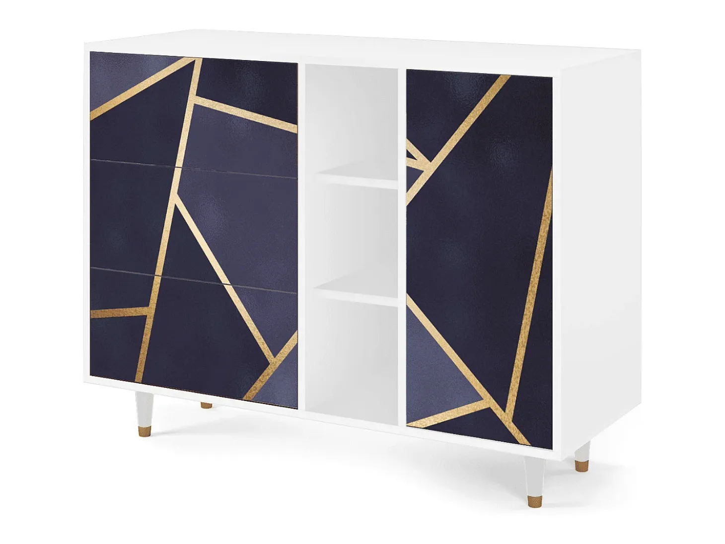 Aparador - 125x98x48 cm - BS2 - The Amethyst, Blanco