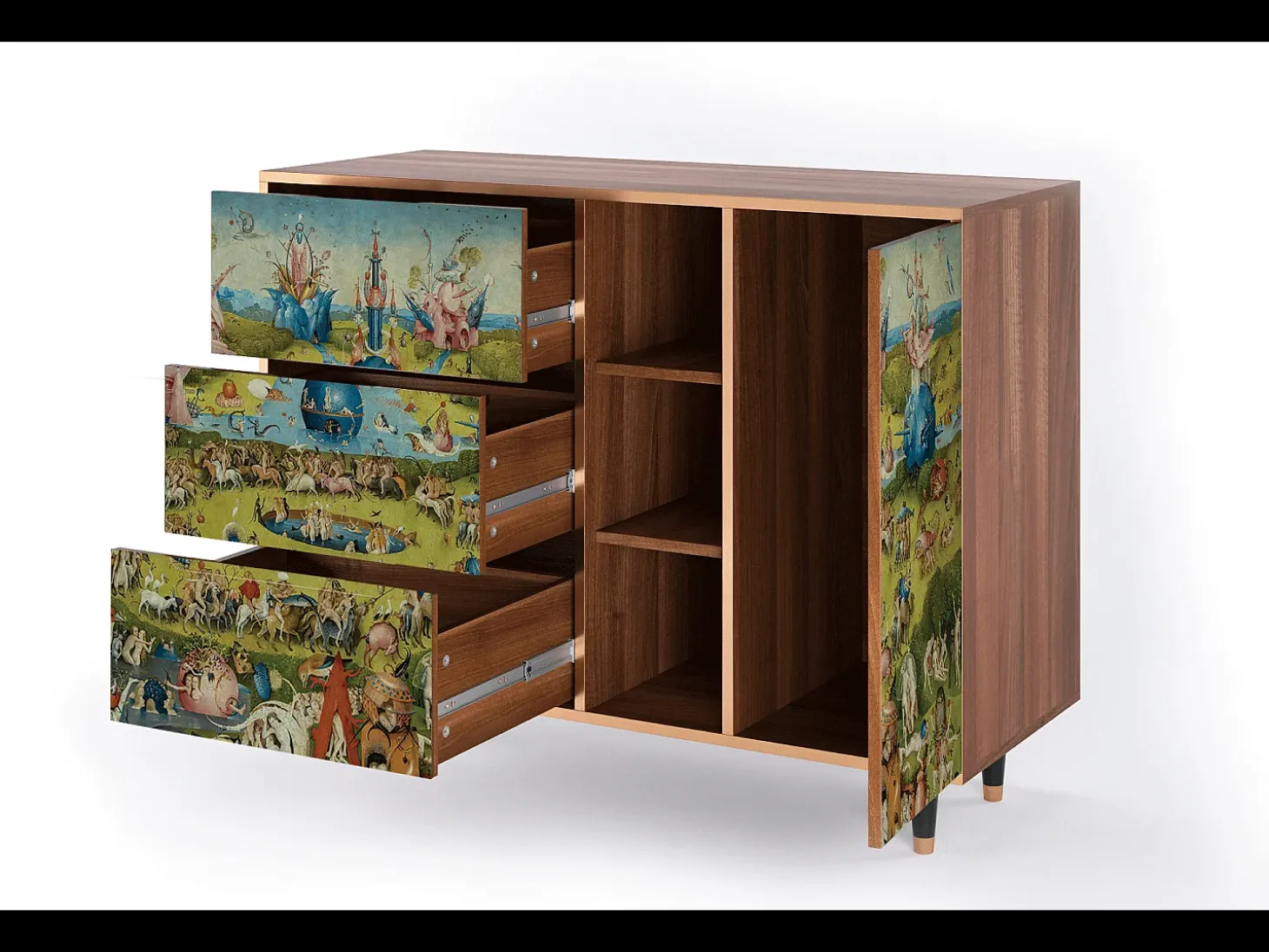 Aparador - 125x98x48 cm - BS2 - The Garden 2 by Bosch, Nogal