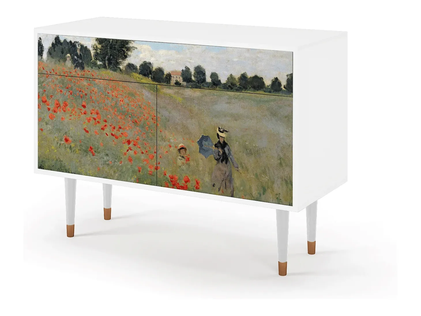 Aparador - 115x85x48 cm - BS4 - The Poppy Field , Blanco