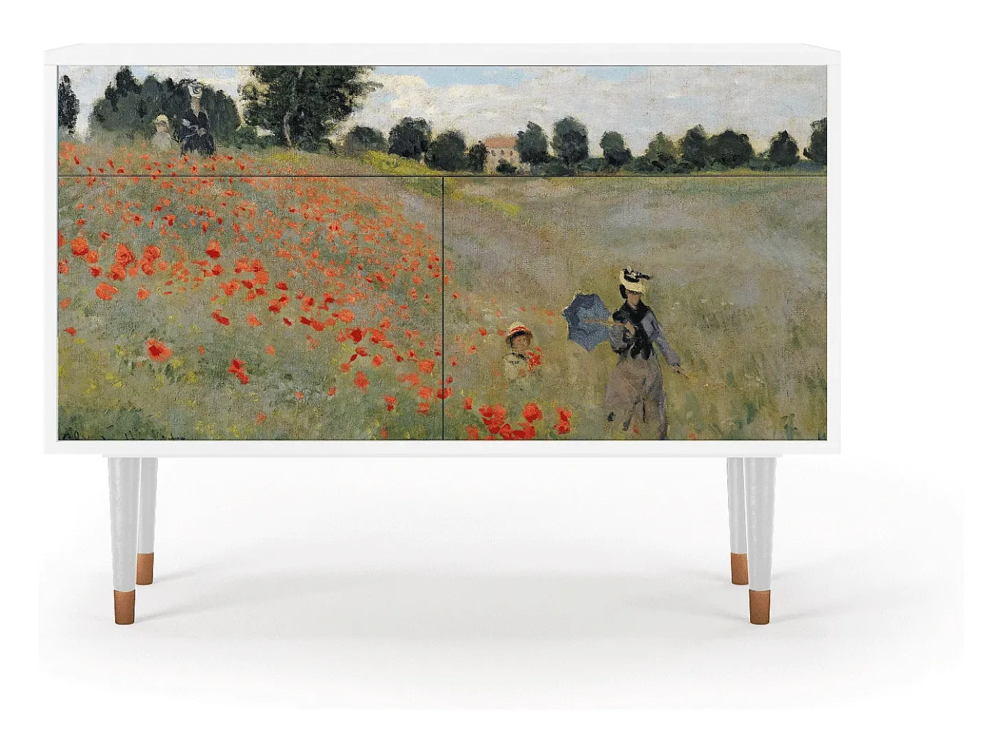 Aparador - 115x85x48 cm - BS4 - The Poppy Field , Blanco