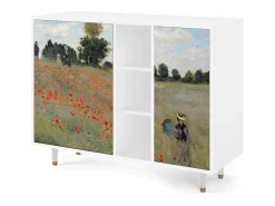 Aparador - 125x98x48 cm - BS2 - The Poppy Field , Blanco