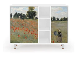 Aparador - 125x98x48 cm - BS2 - The Poppy Field , Blanco