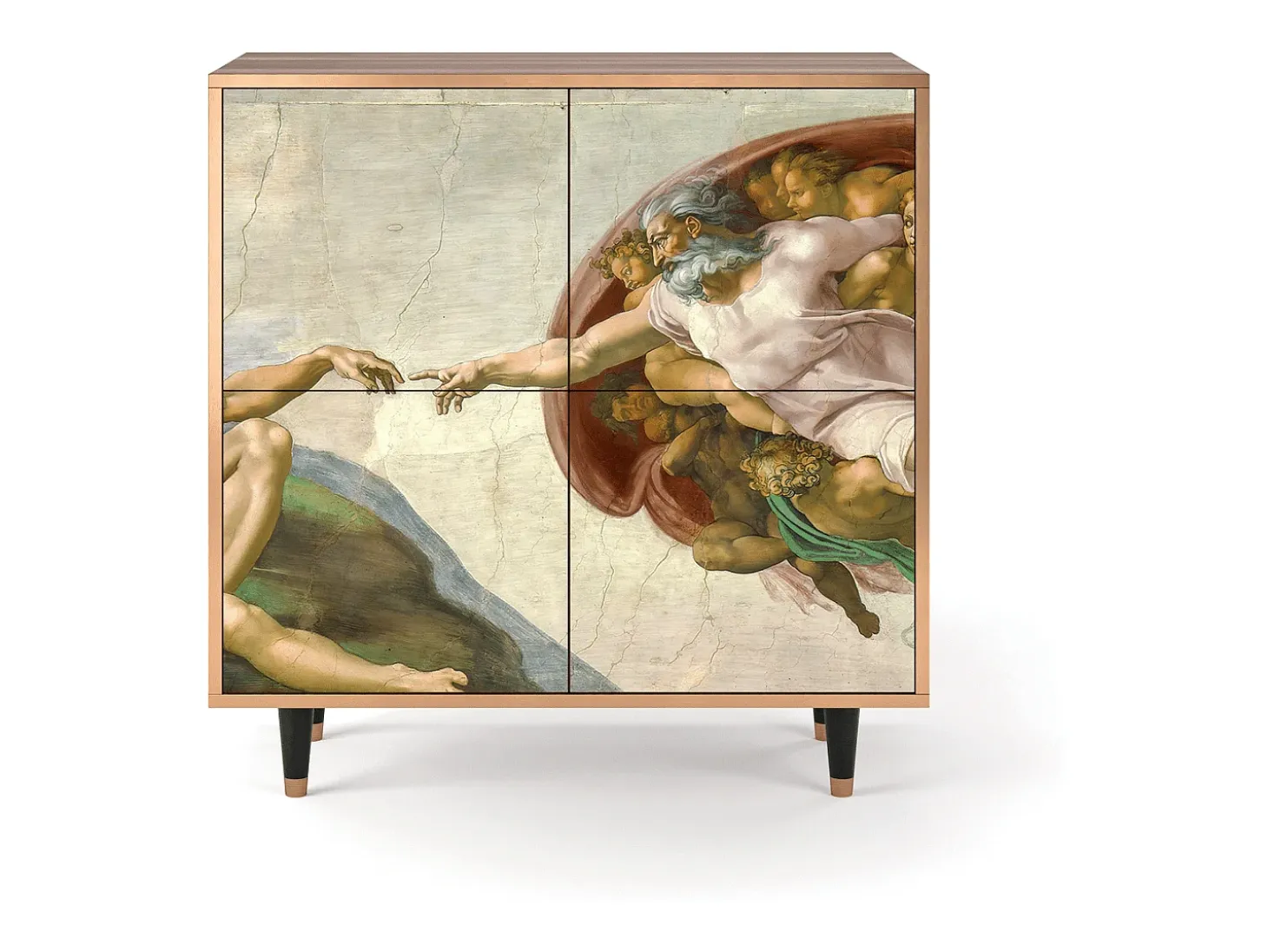 Aparador - 94x96x48 cm - BS3 - The Creation of Adam, Nogal