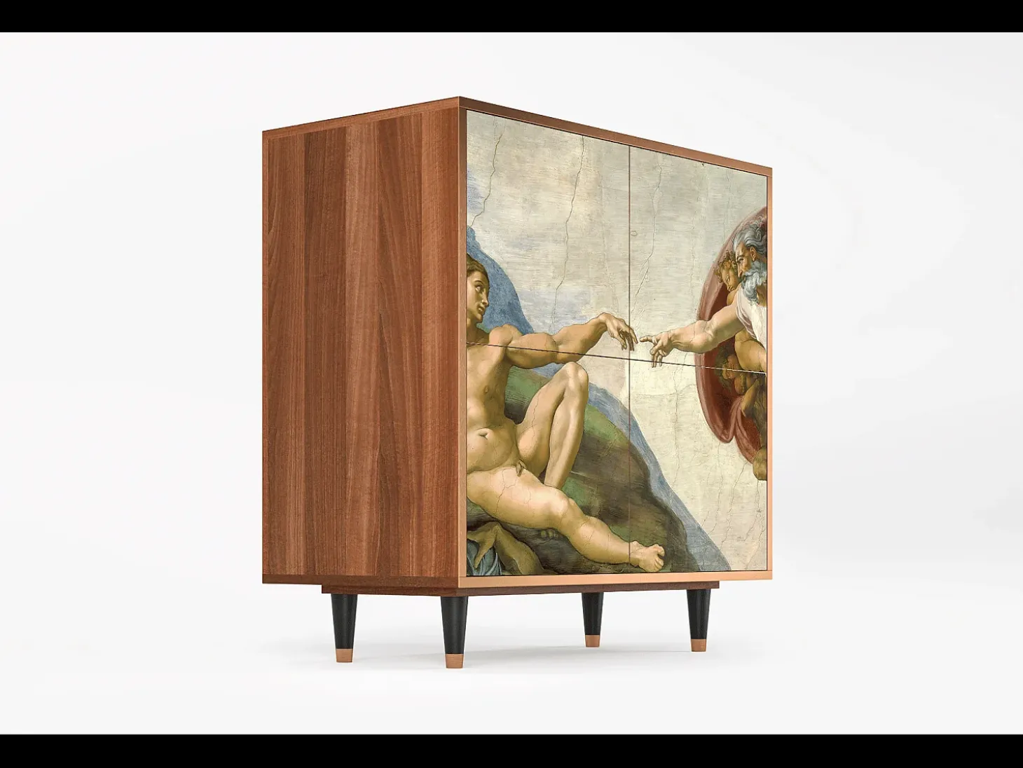 Aparador - 94x96x48 cm - BS3 - The Creation of Adam, Nogal
