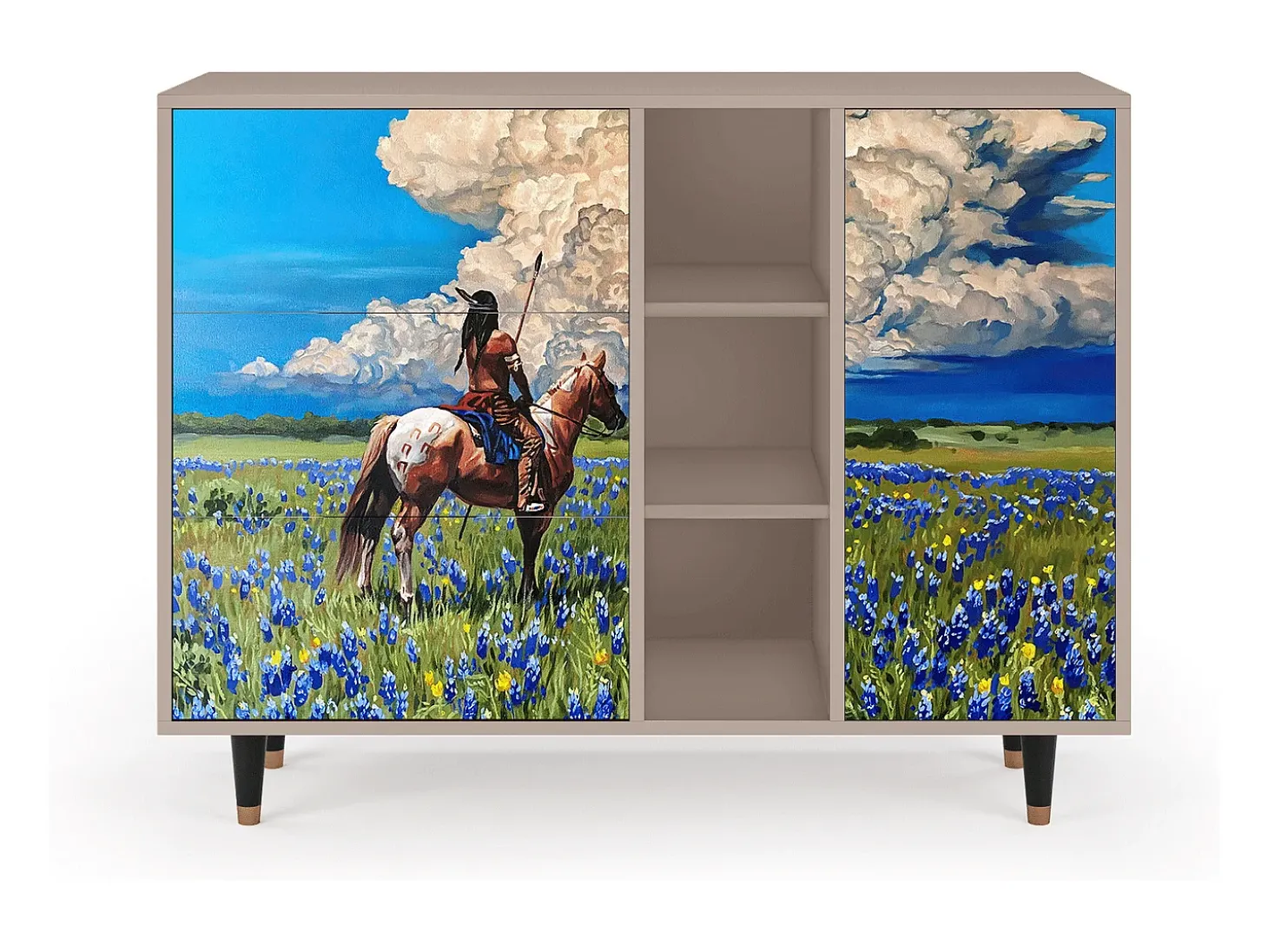 Aparador - 125x98x48 cm - BS2 - Thunderheads by Dean, Latte