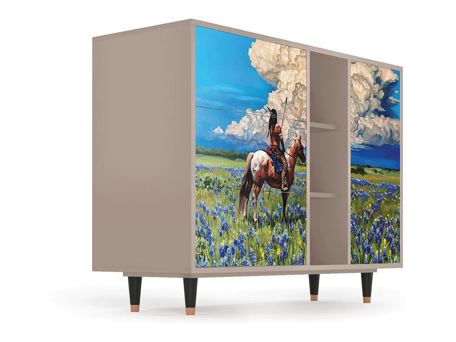 Aparador - 125x98x48 cm - BS2 - Thunderheads by Dean, Latte