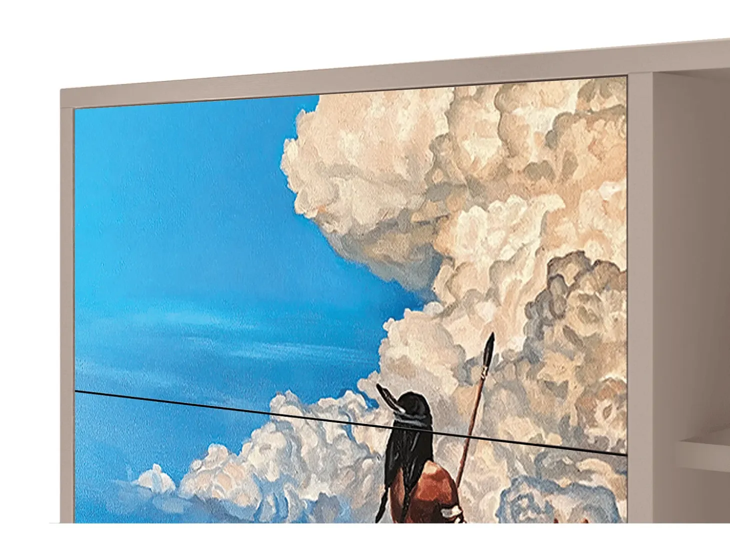 Aparador - 125x98x48 cm - BS2 - Thunderheads by Dean, Latte