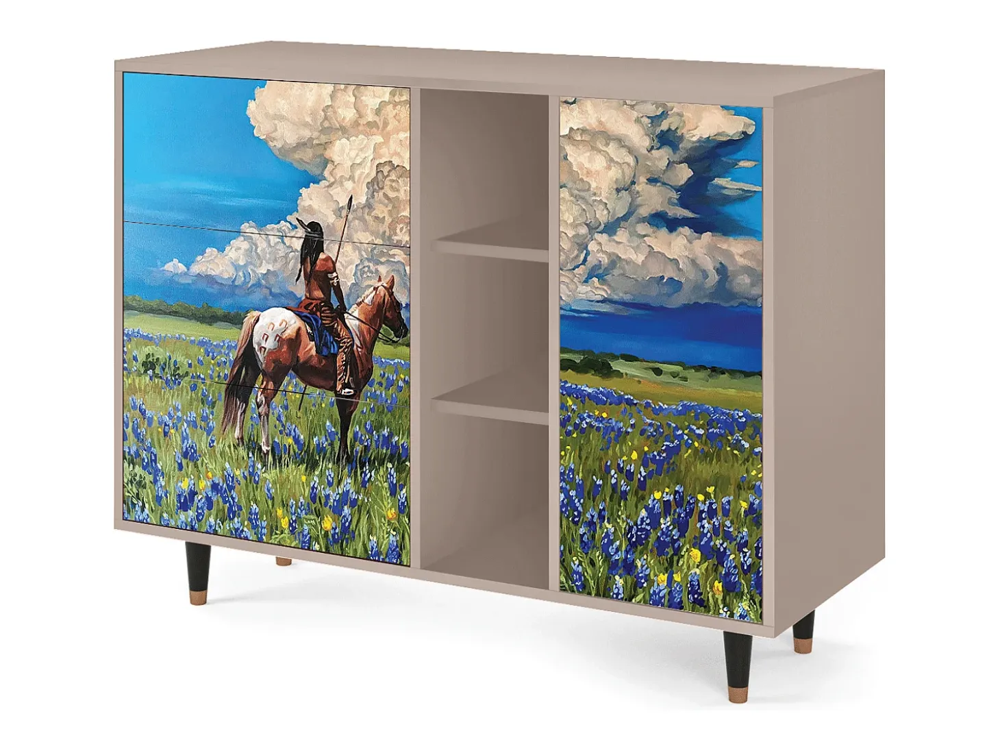 Aparador - 125x98x48 cm - BS2 - Thunderheads by Dean, Latte