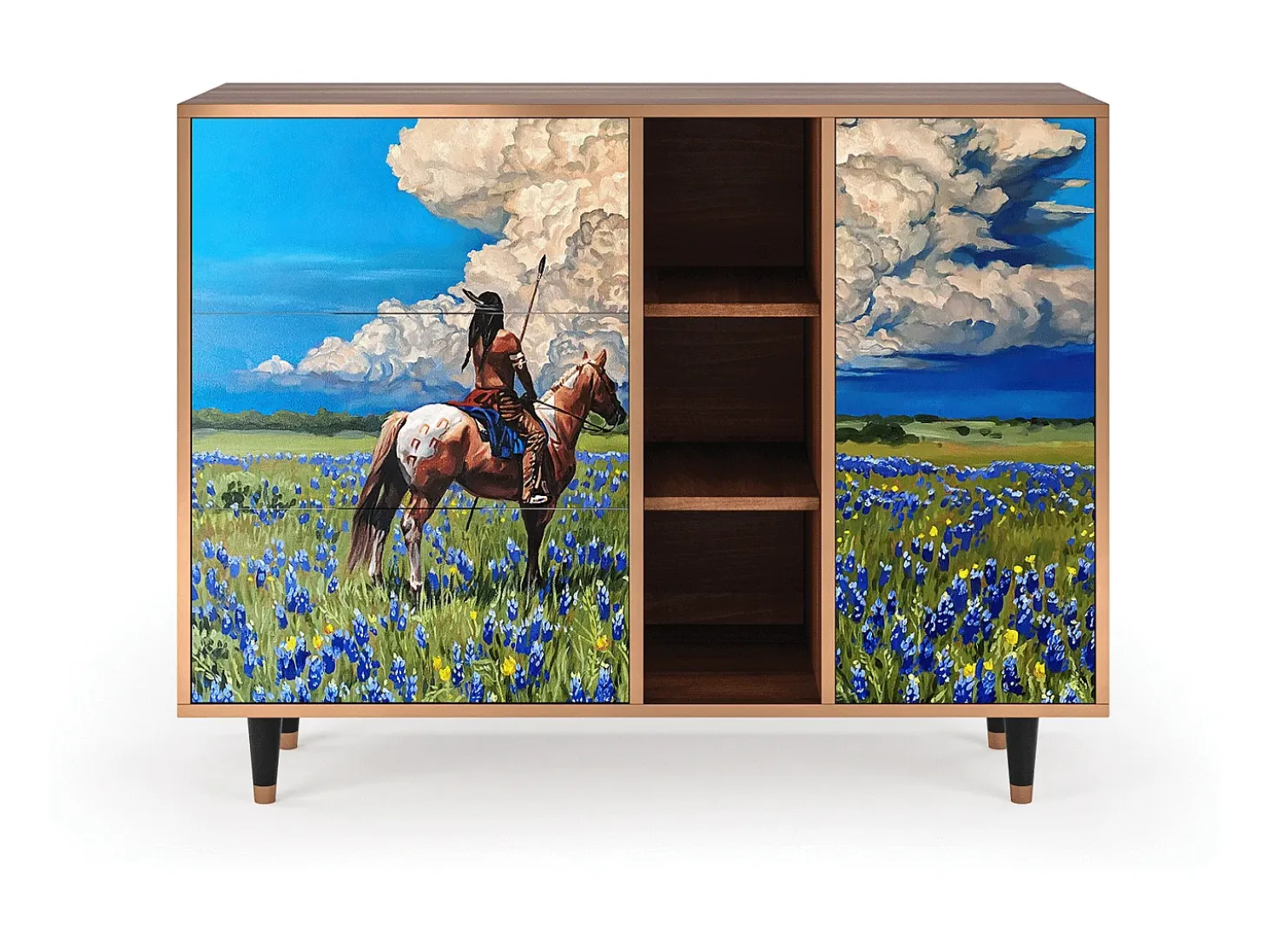 Aparador - 125x98x48 cm - BS2 - Thunderheads by Dean, Nogal