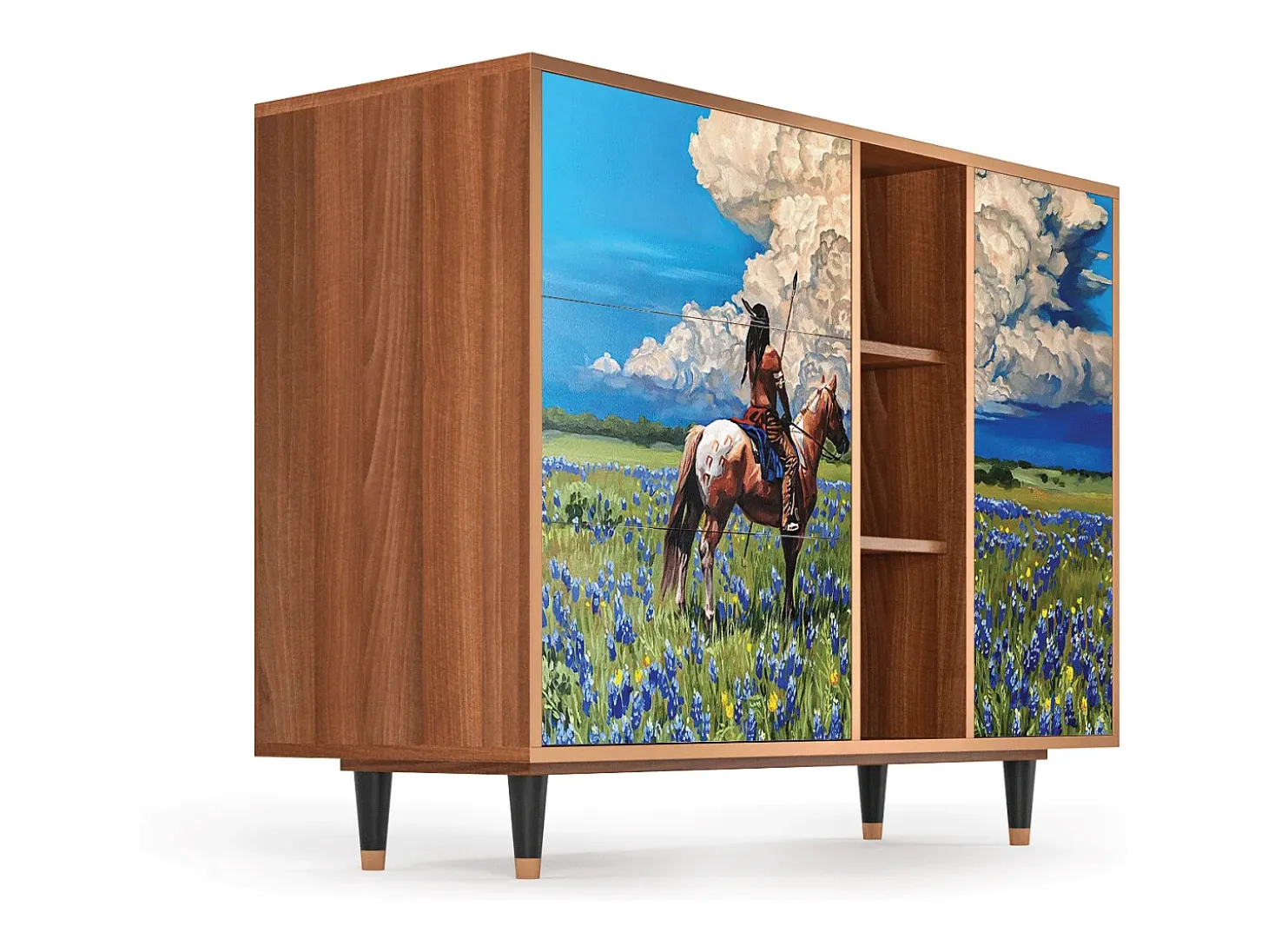 Aparador - 125x98x48 cm - BS2 - Thunderheads by Dean, Nogal