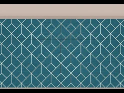 Aparador - 115x85x48 cm - BS4 - Turquoise Geometry, Latte
