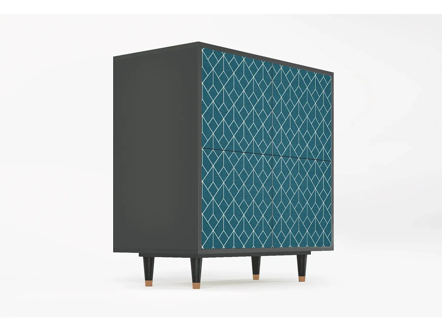 Aparador - 94x96x48 cm - BS3 - Turquoise Geometry, Antracita