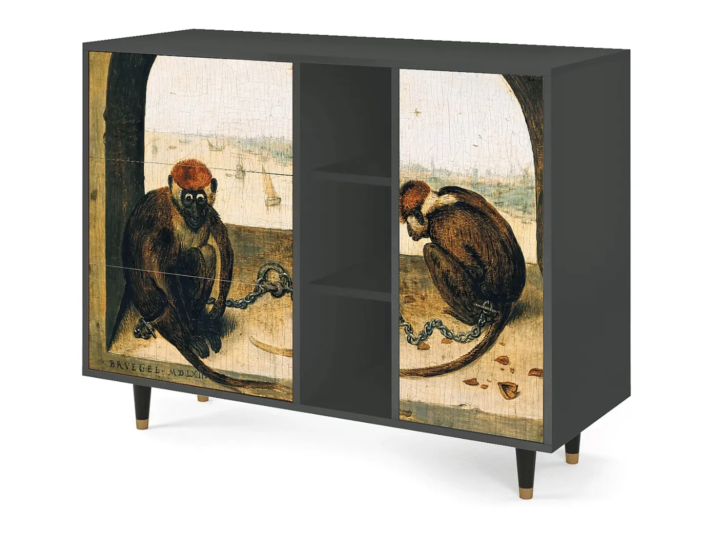 Aparador - 125x98x48 cm - BS2 - Two Monkeys, Antracita