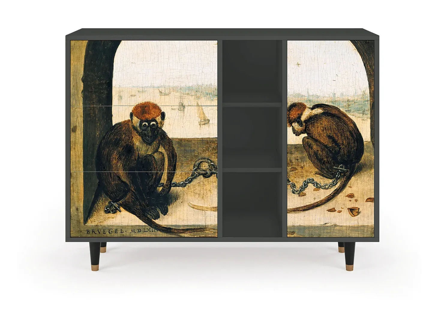 Aparador - 125x98x48 cm - BS2 - Two Monkeys, Antracita