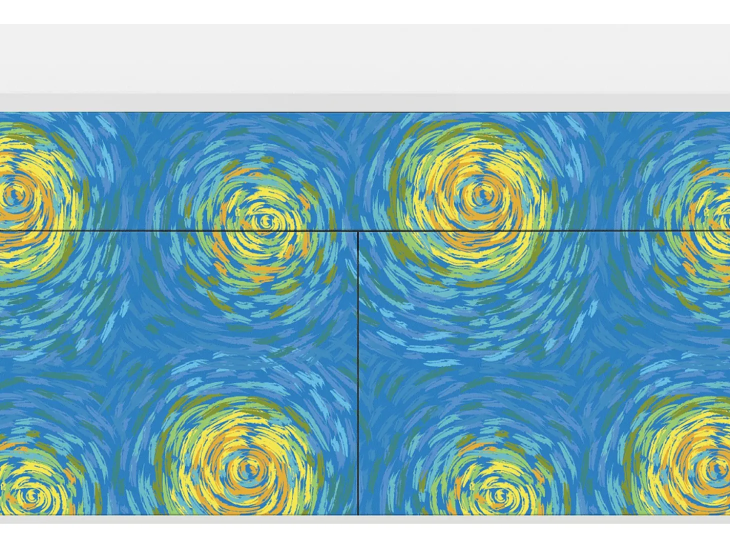 Aparador - 115x85x48 cm - BS4 - Van Gogh Lights, Blanco