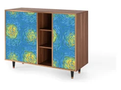 Aparador - 125x98x48 cm - BS2 - Van Gogh Lights, Nogal