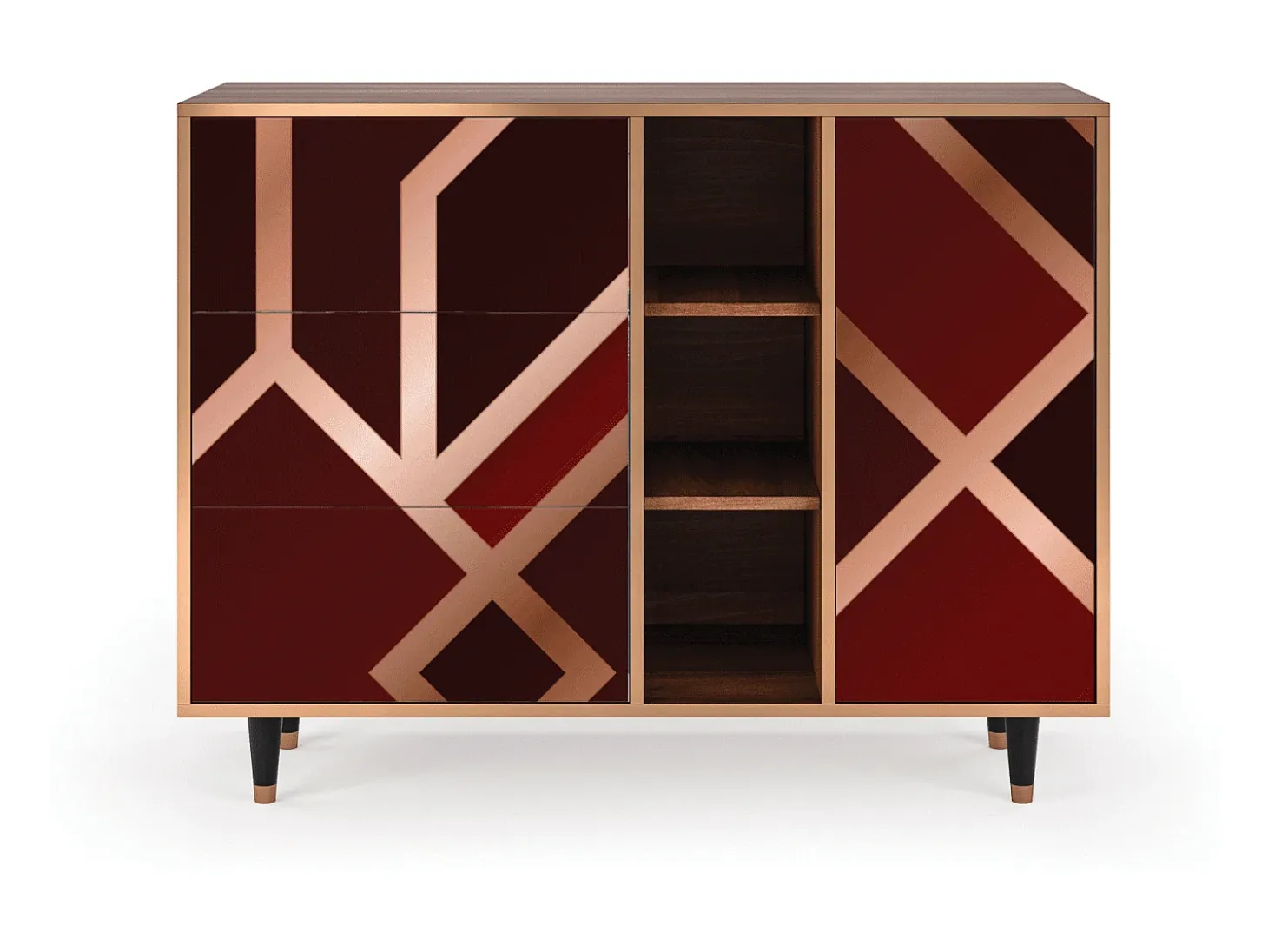 Aparador - 125x98x48 cm - BS2 - Velvet 1920's, Nogal