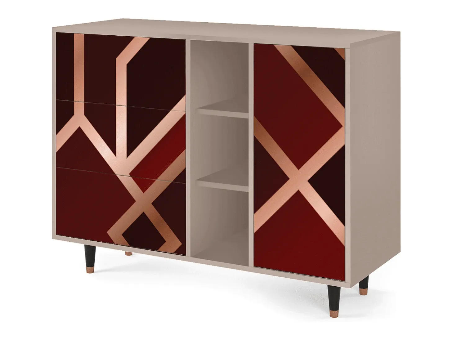 Aparador - 125x98x48 cm - BS2 - Velvet 1920's, Latte