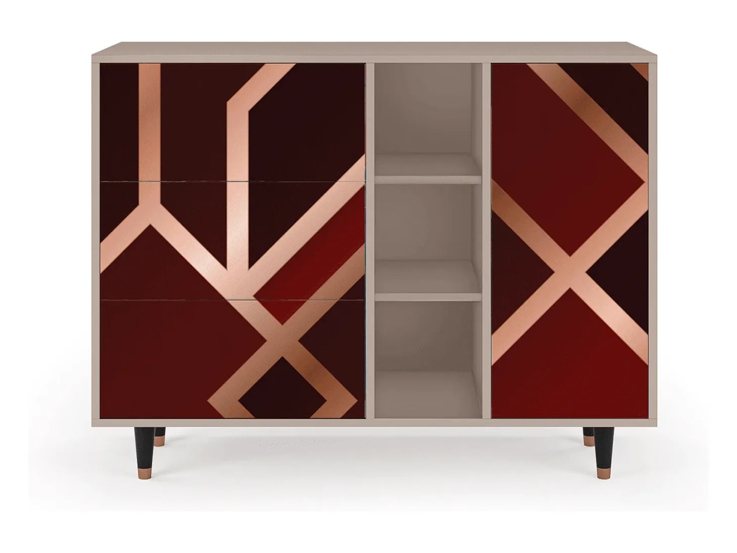 Aparador - 125x98x48 cm - BS2 - Velvet 1920's, Latte