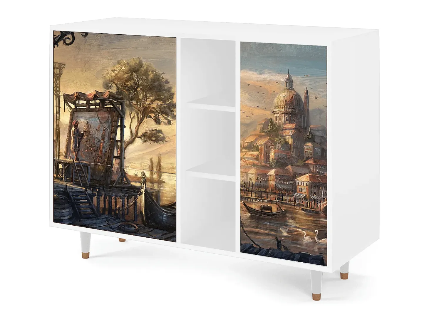 Aparador - 125x98x48 cm - BS2 - Venice, Blanco