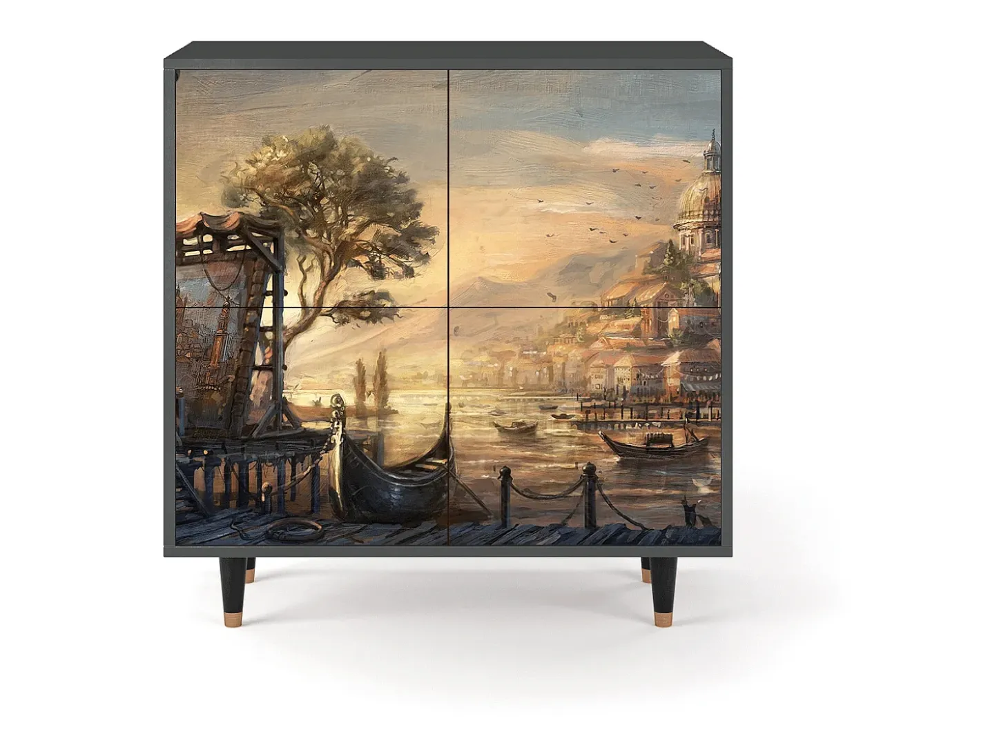 Aparador - 94x96x48 cm - BS3 - Venice, Antracita