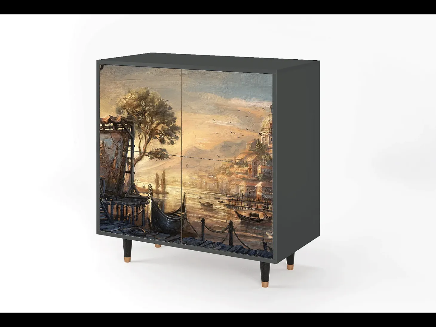 Aparador - 94x96x48 cm - BS3 - Venice, Antracita