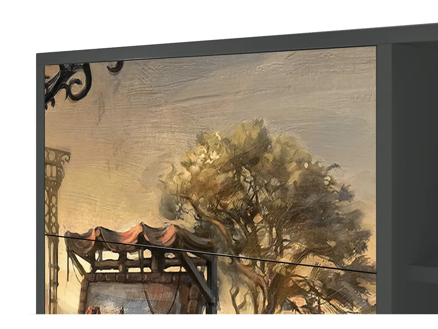 Aparador - 125x98x48 cm - BS2 - Venice, Antracita