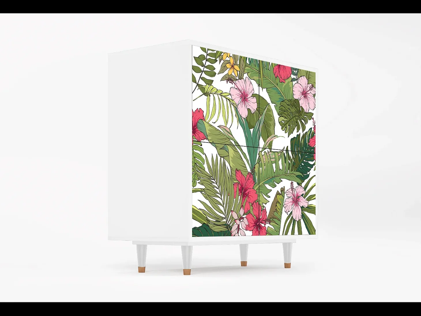 Aparador - 94x96x48 cm - BS3 - Verdant Tropics, Blanco