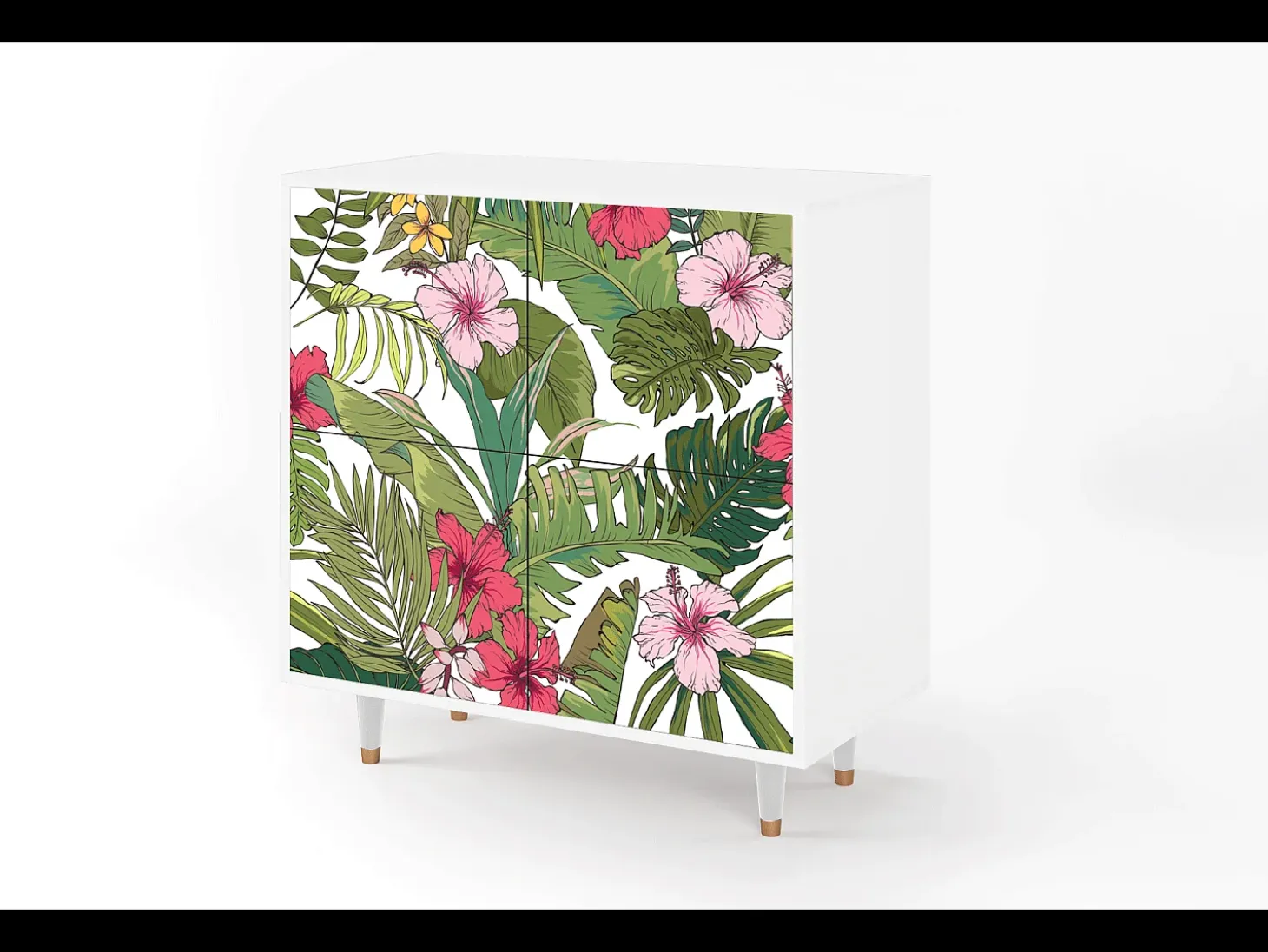 Aparador - 94x96x48 cm - BS3 - Verdant Tropics, Blanco