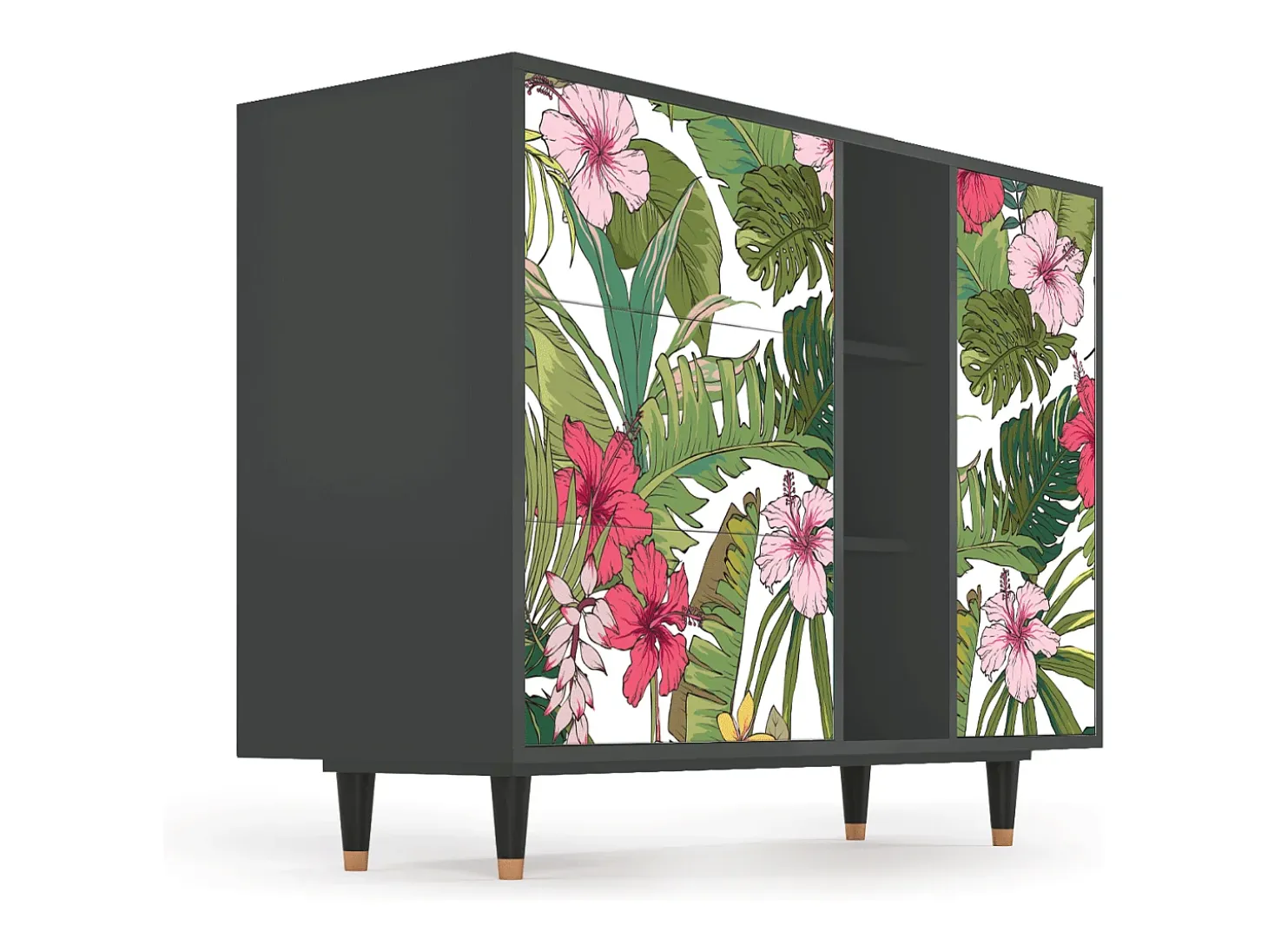 Aparador - 125x98x48 cm - BS2 - Verdant Tropics, Antracita
