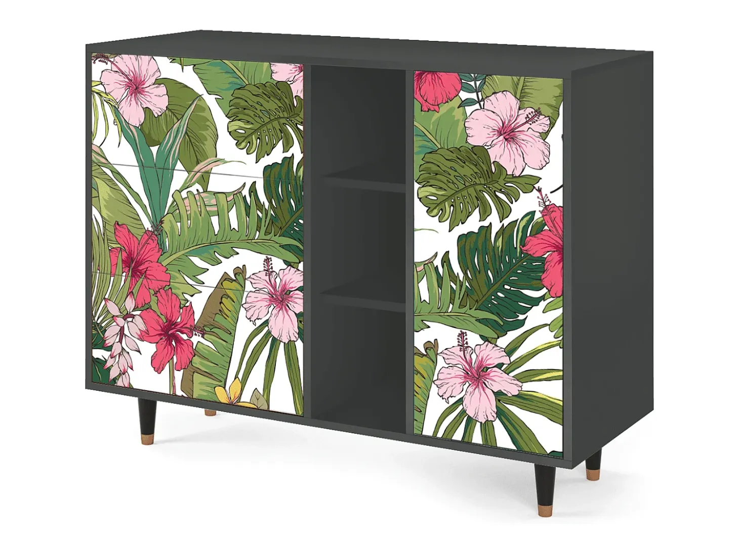 Aparador - 125x98x48 cm - BS2 - Verdant Tropics, Antracita