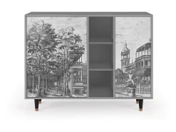 Aparador - 125x98x48 cm - BS2 - View of the Piazza, Gris