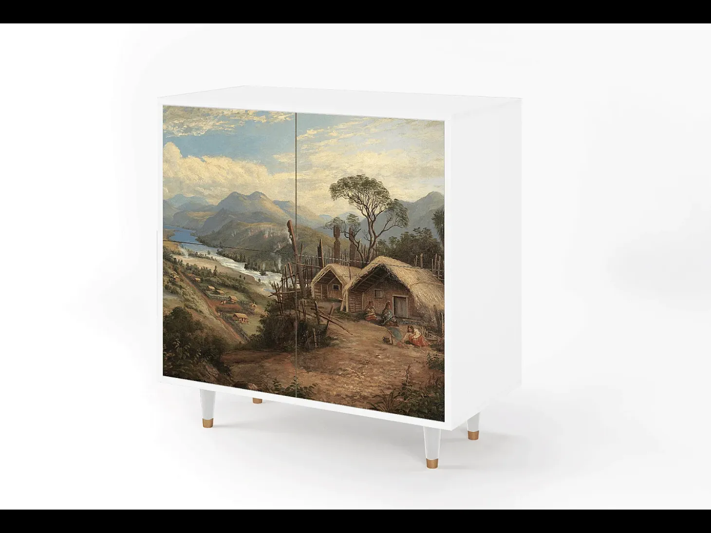 Aparador - 94x96x48 cm - BS3 - View Across the Plains , Blanco
