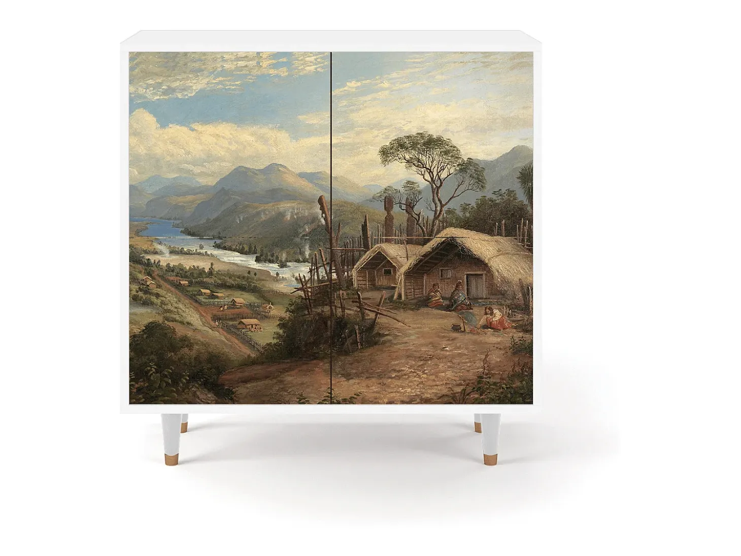 Aparador - 94x96x48 cm - BS3 - View Across the Plains , Blanco