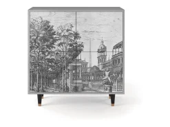 Aparador - 94x96x48 cm - BS3 - View of the Piazza, Gris