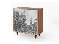 Aparador - 94x96x48 cm - BS3 - View of the Piazza, Nogal