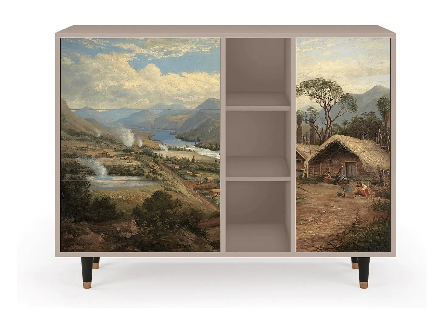 Aparador - 125x98x48 cm - BS2 - View Across the Plains , Latte