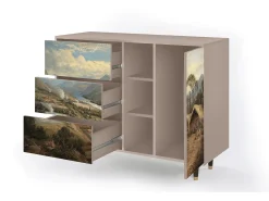 Aparador - 125x98x48 cm - BS2 - View Across the Plains , Latte