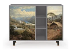 Aparador - 125x98x48 cm - BS2 - View Across the Plains , Gris