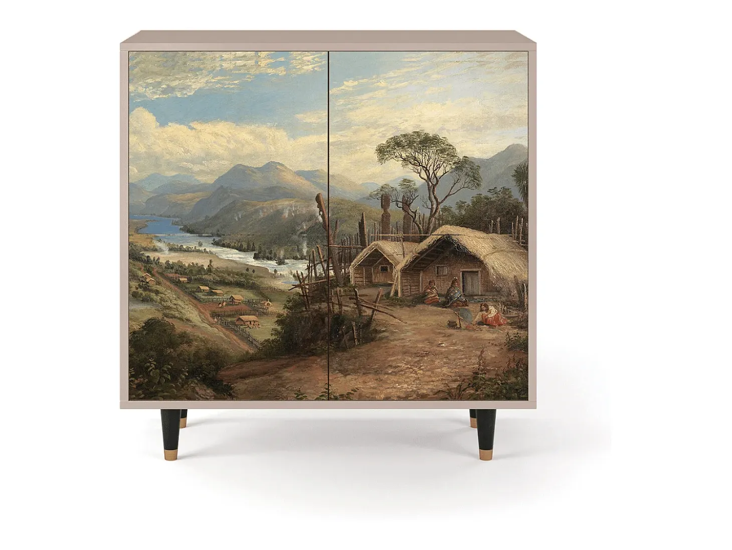 Aparador - 94x96x48 cm - BS3 - View Across the Plains , Latte