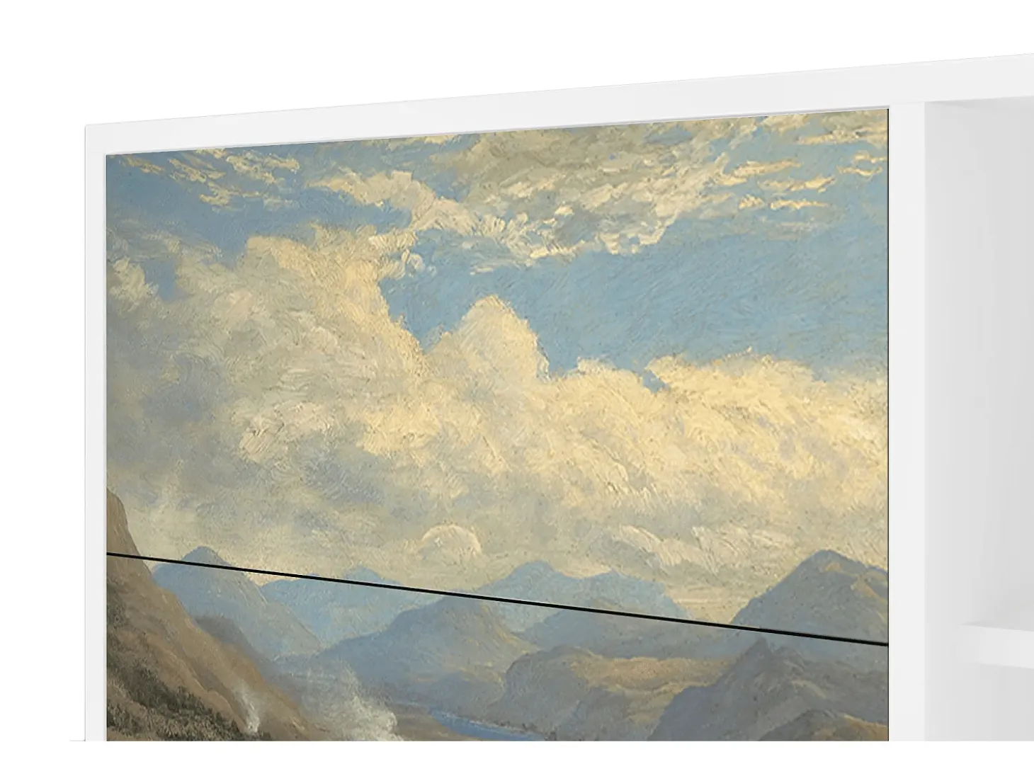 Aparador - 125x98x48 cm - BS2 - View Across the Plains , Blanco